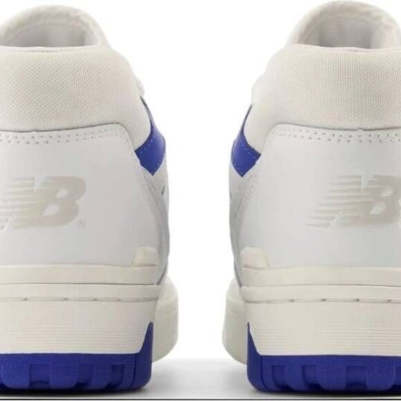 New Balance Men’s 550 Sneakers – White/Blue – Size 8M (Style BB550SWC) - Picture 4 of 7